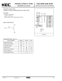 Datasheet KRC112M manufacturer KEC